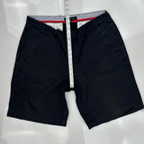 Tommy Hilfiger Chino Shorts - 32W 9L Black Cotton