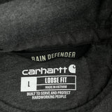 Rain Defender Carhartt Hoodie - Large Gray Cotton Blend