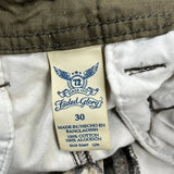 Faded Glory Camo Cargo Shorts - 30W 10L Green Cotton