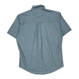 Chaps Ralph Lauren Short Sleeve Shirt - Medium Blue Cotton