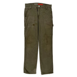 Dickies Carpenter Trousers - 30W 32L Green Cotton Blend