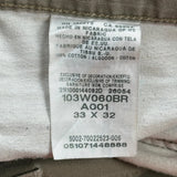 Wrangler Cargo Pants - 33W 32L Khaki Cotton