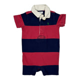 6 Months Ralph Lauren Striped Top - 3XS Block Colour Cotton