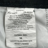 Wrangler Cargo Shorts - 38W 8L Black Cotton
