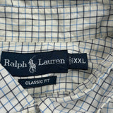 Ralph Lauren Checked Shirt - 2XL Blue Cotton
