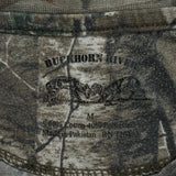 Realtree Buckhorn River Camo T-Shirt - Medium Green Cotton Blend