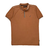 Nautica Polo Shirt - XL Brown Cotton