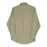 Lacoste Striped Shirt - Small Gray Cotton