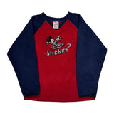 Disney Mickey Mouse Long Sleeve T-Shirt - Medium Navy Polyester
