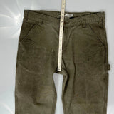 Carhartt Carpenter Trousers - 34W 30L Brown Cotton