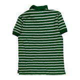 Nike Striped Polo Shirt - Medium Green Cotton