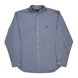 Ralph Lauren Checked Shirt - 2XL Blue Cotton