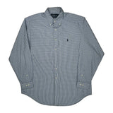 Yarmouth Ralph Lauren Checked Shirt - Large Blue Cotton