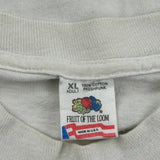 Fruit Of The Loom Graphic T-Shirt - XL White Cotton