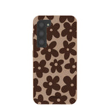 Chocolate Brown Earthy Blooms Samsung Galaxy S23 Case