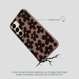 Chocolate Brown Earthy Blooms Samsung Galaxy S23 Case