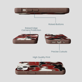 Chocolate Brown Earthy Curves iPhone 13 Mini Case