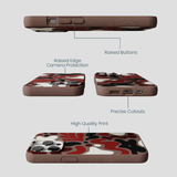 Chocolate Brown Earthy Curves iPhone 13 Pro Case