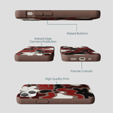 Chocolate Brown Earthy Curves iPhone 13 Case