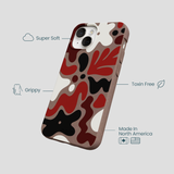 Chocolate Brown Earthy Curves iPhone 13 Case