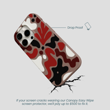 Chocolate Brown Earthy Curves iPhone 14 Pro Case