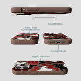 Chocolate Brown Earthy Curves iPhone 15 Pro Case