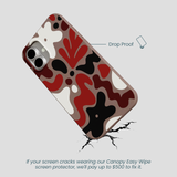 Chocolate Brown Earthy Curves iPhone 16 Plus Case