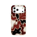 Chocolate Brown Earthy Curves iPhone 17 Pro Max Case