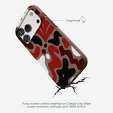 Chocolate Brown Earthy Curves iPhone 17 Pro Case