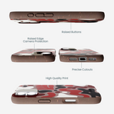 Chocolate Brown Earthy Curves iPhone 17 Case