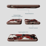 Chocolate Brown Earthy Curves iPhone XR Case