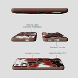 Chocolate Brown Earthy Curves Samsung Galaxy S21 Case