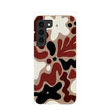 Chocolate Brown Earthy Curves Samsung Galaxy S22 Case