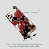 Chocolate Brown Earthy Curves Samsung Galaxy S22 Case