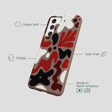 Chocolate Brown Earthy Curves Samsung Galaxy S22 Case