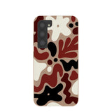 Chocolate Brown Earthy Curves Samsung Galaxy S23 Case