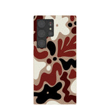 Chocolate Brown Earthy Curves Samsung Galaxy S24 Ultra Case