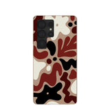 Chocolate Brown Earthy Curves Samsung Galaxy S25 Ultra Case