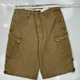 Nautica Cargo Cargo Shorts - 31W 12L Brown Cotton