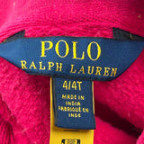 Age 4 Polo By Ralph Lauren Hoodie - 2XS Red Cotton