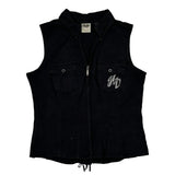 Motorcycle Harley Davidson Graphic Vest - Large Black Cotton