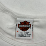 Heritage Harley Davidson Graphic T-Shirt - Medium White Cotton