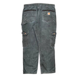 Carhartt Carpenter Trousers - 36W 30L Black Cotton