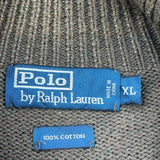 Polo By Ralph Lauren 1/4 Zip - XL Brown Cotton