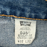 Levis 505 Jeans - 31W 32L Blue Cotton