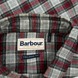 Tailored Fit Barbour Checked Flannel Shirt - XL Gray Cotton