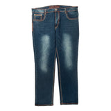 Unbranded Contrast Stitch Jeans - 38W 30L Dark Wash Denim