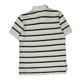 Tommy Hilfiger Striped Polo Shirt - Small Black Cotton