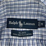 Blake Shirt Ralph Lauren Checked Shirt - Medium Blue Cotton