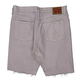 Levis Denim Shorts - 32W 10L Grey Cotton